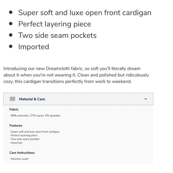 Vineyard Vines Charcoal Grey Open Front Cardigan - Picture 4 of 9